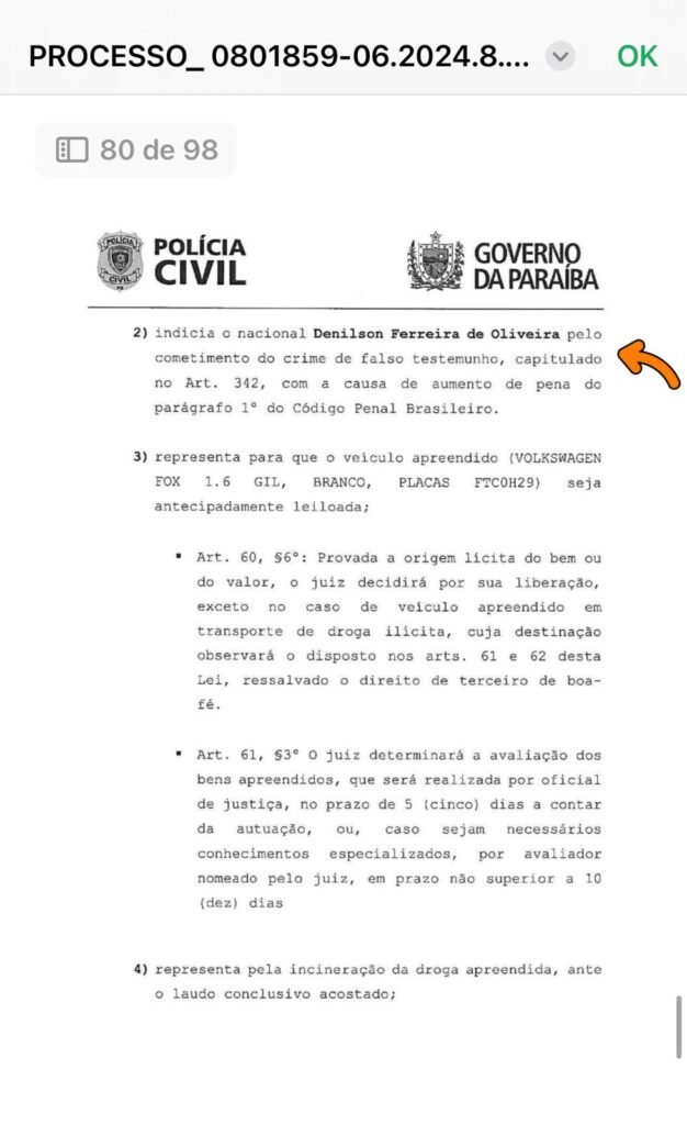 PinÓquio – Vereador De Bonito De Santa Fé é Punido Na Justiça Por Falso Testemunho